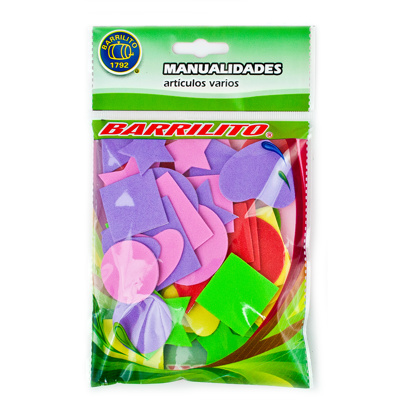 [DTF-BA00387] Barrilito calcomania de foamy varias figuras fs011