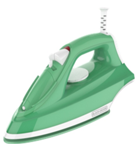 [DTF-BD00314] Black + Decker plancha de vapor anti-adherente verde IRBD315