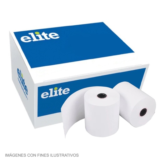 [DTF-EL00074] Elite caja rollo papel bond 3x 2 3/4  1t (76x70mm) B7670DF 50unds