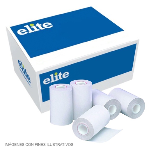 [DTF-EL00080] Elite caja rollo papel termico 2 1/4  1t. (57x60 mm) T5760DF 100und