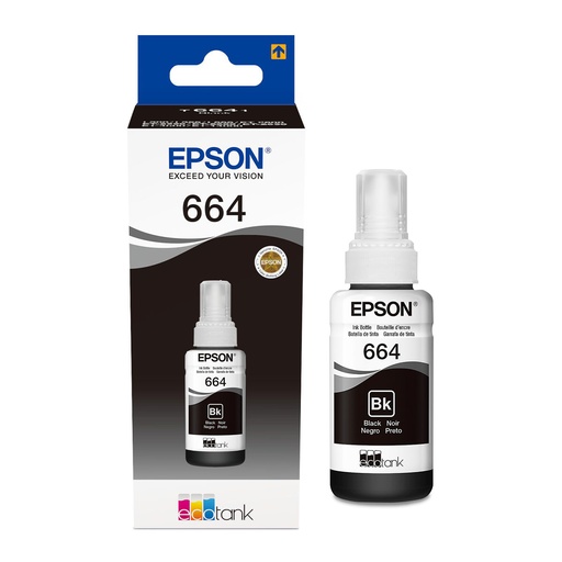 [DTF-EP00614] Epson botella tinta negra para L110-L210-L350-L355-L555 4000Pag   T664120-AL