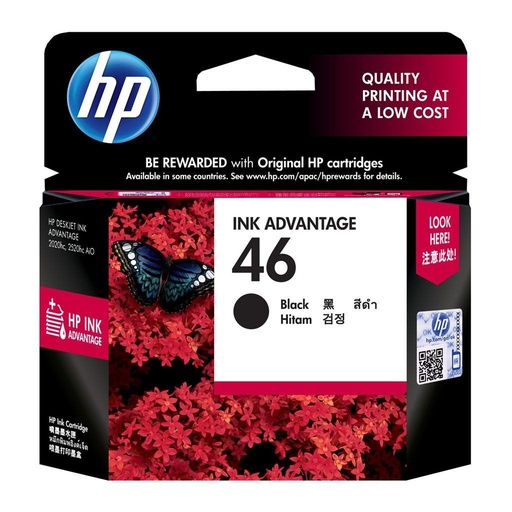 [DTF-HP00350] HP cartucho negro 46 750Pgs CZ637Al