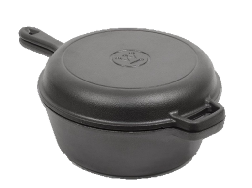 [DTF-WH00175] Westinghouse cacerola 3Qt con tapa sarten 26cm hierro fundido WCCI0012BK