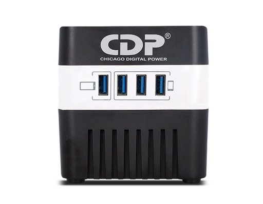 [DTF-CD00198] CDP regulador 120 v  500 va/ 250 w avr 4 nema15  4usb RU-AVR604