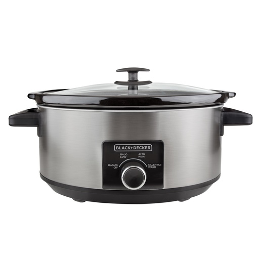 [DTF-BD00092] Black + Decker olla de coccion lenta 6.7l inox SC2007S