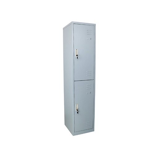 [MR-LK-32] Locker metálico de 2 puertas con llave, sin patas