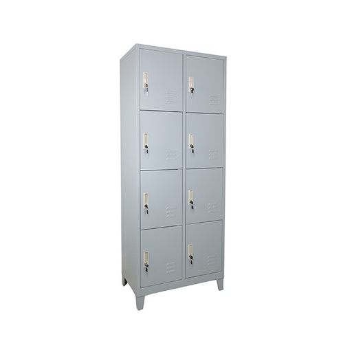 [MR-LK-35] Locker metálico de 8 puertas o compartimientos con llave