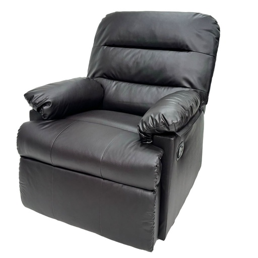 [TK-SF-60] Sillón vinilo café oscuro