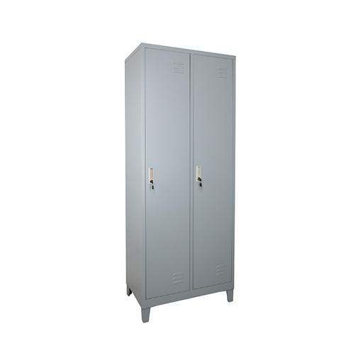 [MR-LK-37] Locker metálico de 2 puertas con llave y patas