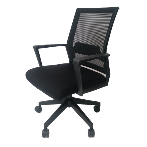 [TK-SI-53] Silla Semi Ejecutiva en Malla Negra